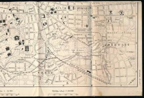 1907 Guide de Prague. Instructions et renseignements. (Prága útikönyv). Prague, 1907, Comité de la F...