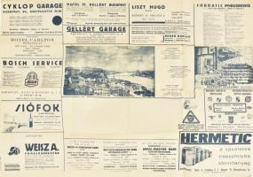 1933 A Királyi Magyar Automobil Club utjelentése (Magyarország autótérképe). Bp., Litogr. Gottlieb. ...