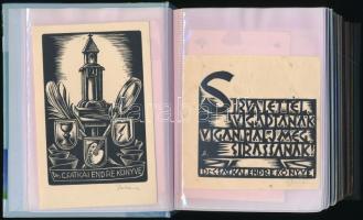 Sterbenz Károly (1901-1993): 102 db ex libris. Mind különféle, közöttük sok olyan darab amel,y aművé...