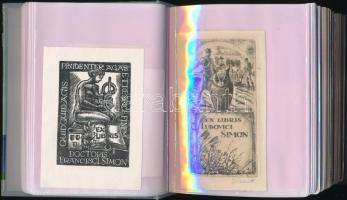 Sterbenz Károly (1901-1993): 102 db ex libris. Mind különféle, közöttük sok olyan darab amel,y aművé...