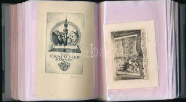 Sterbenz Károly (1901-1993): 102 db ex libris. Mind különféle, közöttük sok olyan darab amel,y aművé...