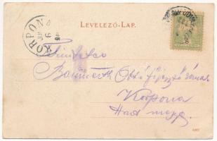 1904 Székelyudvarhely, Odorheiu Secuiesc; Kossuth utca, M. kir. dohány nagytőzsde, Mészáros Zoltán é...