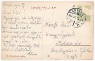 1914 Brassó, Kronstadt, Brasov; látkép, cirkuszi sátor. Glasz Károly kiadása / general view, circus ...