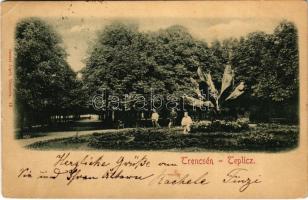 1899 (Vorläufer) Trencsénteplic, Trencianske Teplice; park. Gansel Lipót 22. (EK)