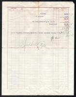 1934 Savoly Illatszer és Pipereszappan Gyárai Rt. számla