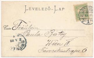 1902 Brassó, Kronstadt, Brasov; Szent Miklós ortodox templom, Koncertház, Schuller Villa. Wilh. Hiem...