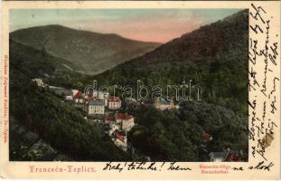 1906 Trencsénteplic, Trencianske Teplice; Baracska völgy. Wertheim Zsigmond kiadása / Baracska-Thal / valley