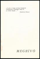 1987 Meghívó a Ganz-MÁVAG Művelődési Központ. Fúvószenekar hangversenyre