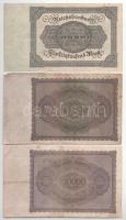 Német Birodalom 1920-1942. 1M-100.000M (9db) T:F,VG
German Empire 1920-1942. 1 Mark - 100.000 Mark ...