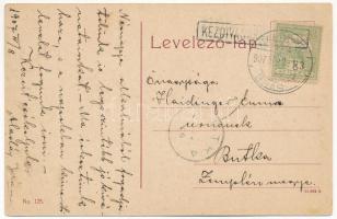 1907 Kézdivásárhely, Targu Secuiesc; Fő tér keleti oldala, Millenium szálló, Szőcs János, Dávid Anta...