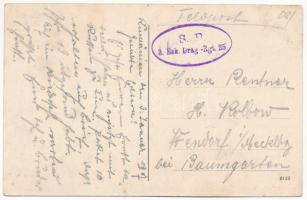 1917 Zséna, Jena (Temes, Timis); utca, kastély / street, castle (EK)