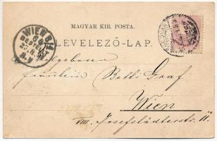 1897 (Vorläufer!) Segesvár, Schässburg, Sighisoara; Teilansicht mit Schulberg, Ev. Bürgerschule, Tei...