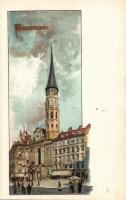 Vienna Michaelerkirche litho s: Rosenberger