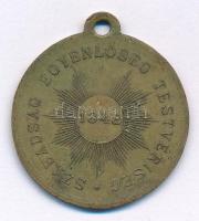 DN "Kossuth Lajos / Szabadság, Egyenlőség, Testvériség 1848" kétoldalas bronz emlékérem fü...