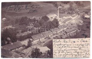 1905 Rimakokova, Kokava nad Rimavicou (Gömör Kis-Hont VM.); Kokovai üveggyár / glass factory. photo (vágott / cut)