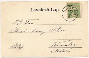 1907 Nadrág, Nadrag, Steinacker; Eisenwerk, Walzhütte / Vasgyár, Hengermű telep. Rusz Árpád kiadása ...