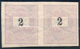 1889 2kr vágott pár / imperforate pair