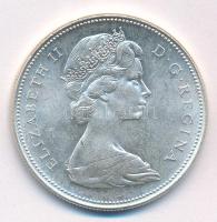 Kanada 1965. 1D Ag II. Erzsébet T:AU,XF karc  Canada 1965. 1 Dollar Ag Elizabeth II C:AU,XF scratch Krause KM#64.1