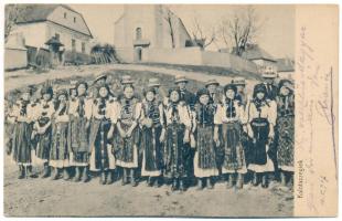 1907 Kalotaszeg, Tara Calatei; Kalotaszegiek, erdélyi folklór / Transylvanian folklore (EK)