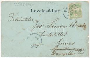 1906 Váralja, Vaskaputanya, kastély éjjel (b)