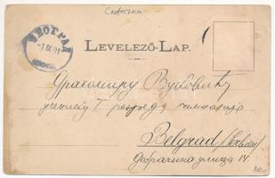 1901 Bártfa, Bardiov, Bardejov; Fő tér. Divald Adolf kiadása / main square (fl)