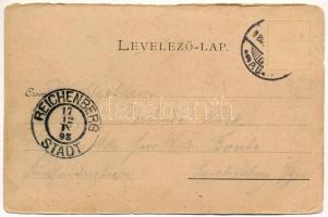 1898 (Vorläufer) Nagyvárad, Oradea; Nagypiac, zsinagóga, üzletek. Sonnenfeld N. kiadása / Grosser Pl...