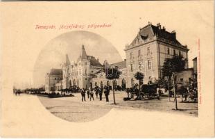 Temesvár, Timisoara; Józsefvárosi pályaudvar, vasútállomás / railway station