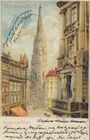 Vienna Stefanskirche litho