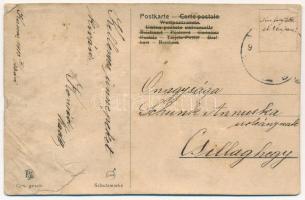 1913 Lady art postcard, decorated (Rb)