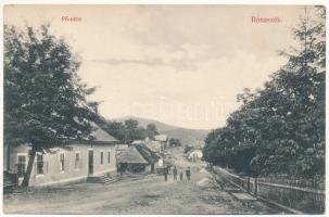 Rónaszék, Rohnen, Costiui (Máramaros, Maramures); Fő utca. Wizner és Dávid kiadása / main street