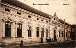 1916 Gyergyószentmiklós, Gheorgheni; Városháza / town hall