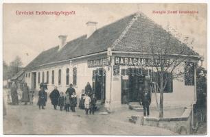 1912 Erdőszentgyörgy, Sangeorgiu de Padure; Haragán József kereskedése, üzlet / shop (fl)