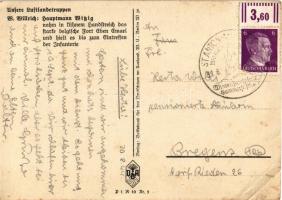 1944 Unsere Luftlandetruppen: Hauptmann Witzig / Második világháborús német katonai lap / WWII Germa...