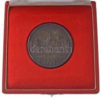 1958. "Asztalitenisz Európa Bajnokság / Budapest" kétoldalas fém díjérem, előlapján a &quo...