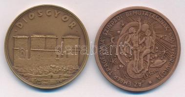 Varga Miklós (1928-2018) 1974. "MÉE V. Vándorgyűlése - Miskolc / Diósgyőr" bronz emlékérem...