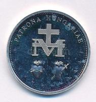 DN "Magyarok Nagyasszonya" peremen jelzett Ag emlékérem (10,00g/0.999/30mm) T:PP 
Hungary...