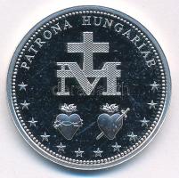 DN "Magyarok Nagyasszonya" peremen jelzett Ag emlékérem (10,00g/0.999/30mm) T:PP 
Hungary...