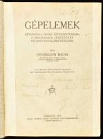 Herrmann Miksa: Gépelemek. Bevezetés a gépek szerkezettanába, a mechanikai jelenségek különös figyelembe vételével. Bp., 1924, Németh József technikai könyvkereskedése ("Élet"-ny.), V+703 p. Számos szövegközi ábrával illusztrálva, kihajtható táblákkal. Korabeli egészvászon-kötésben, kissé kopott borítóval, helyenként sérült, javított lapokkal.