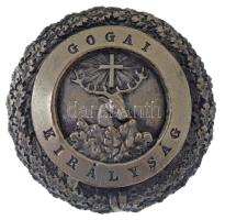 ~1930-1940. "Gogai Királyság" ezüstözött bronz jelvénye (36mm) T:AU