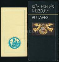 cca 1980-1990 A repülés és az űrhajózás története - Repülési Múzeum, 2 db képes prospektus + Közleke...