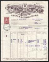 1928,1930,1941 3 db Franck Henrik és Fiai R.T. fejléces számla