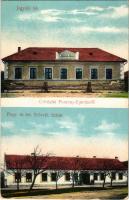 1926 Pozsonyeperjes, Jahodná; Jegyzői lak, Fogyasztási és értékesítő szövetkezet üzlete és saját kiadása / notary office, cooperative shop