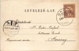 1900 Baka (Dunaszerdahely, Dunajská Streda), Római katolikus templom és iskola, tanítólak, Bartal K....