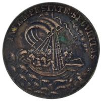 Ausztria ~1900-1920. "Szent György" jelzett Ag utánveret emlékérem, "AV" beütéss...