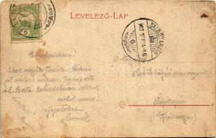 1907 Ruttka, Vrútky; pályaudvar, vasútállomás / railway station (EK)