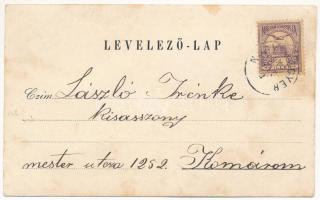 1901 Nagymegyer, Velky Meder, Calovo; izraelita templom, zsinagóga, posta és távirda hivatal, Weisz ...