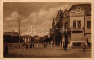 1938 Léva, Levice; utca, piac / street market + "1938 Léva visszatért" So. Stpl