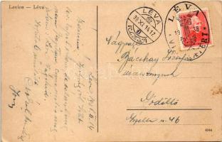 1938 Léva, Levice; utca, piac / street market + "1938 Léva visszatért" So. Stpl