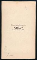 cca 1860 August Heinrich Hoffmann von Fallersleben (1798-1874) német költő portréfotója, keményhátú ...