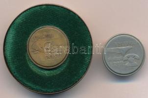 DN "Telefon érme / Magyar Posta" Cu bárca eredeti fém dobozkában + "Telefon érme / Magyar Posta" Cu-Ni bárca T:VF